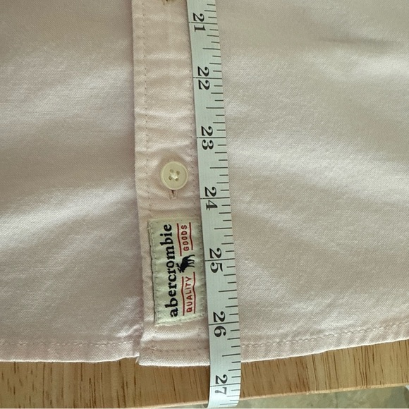 Abercrombie Kids Light Pink Button Up Long Sleeve Shirt Size 13/14 - Picture 9 of 9